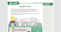 Desktop Screenshot of belbin-italy.com